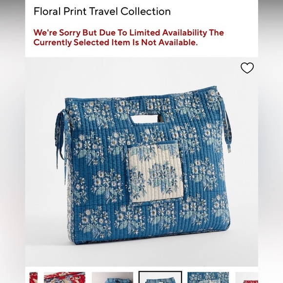 Pottery Barn Handbags - Pottery barn Floral Print Travel Collection